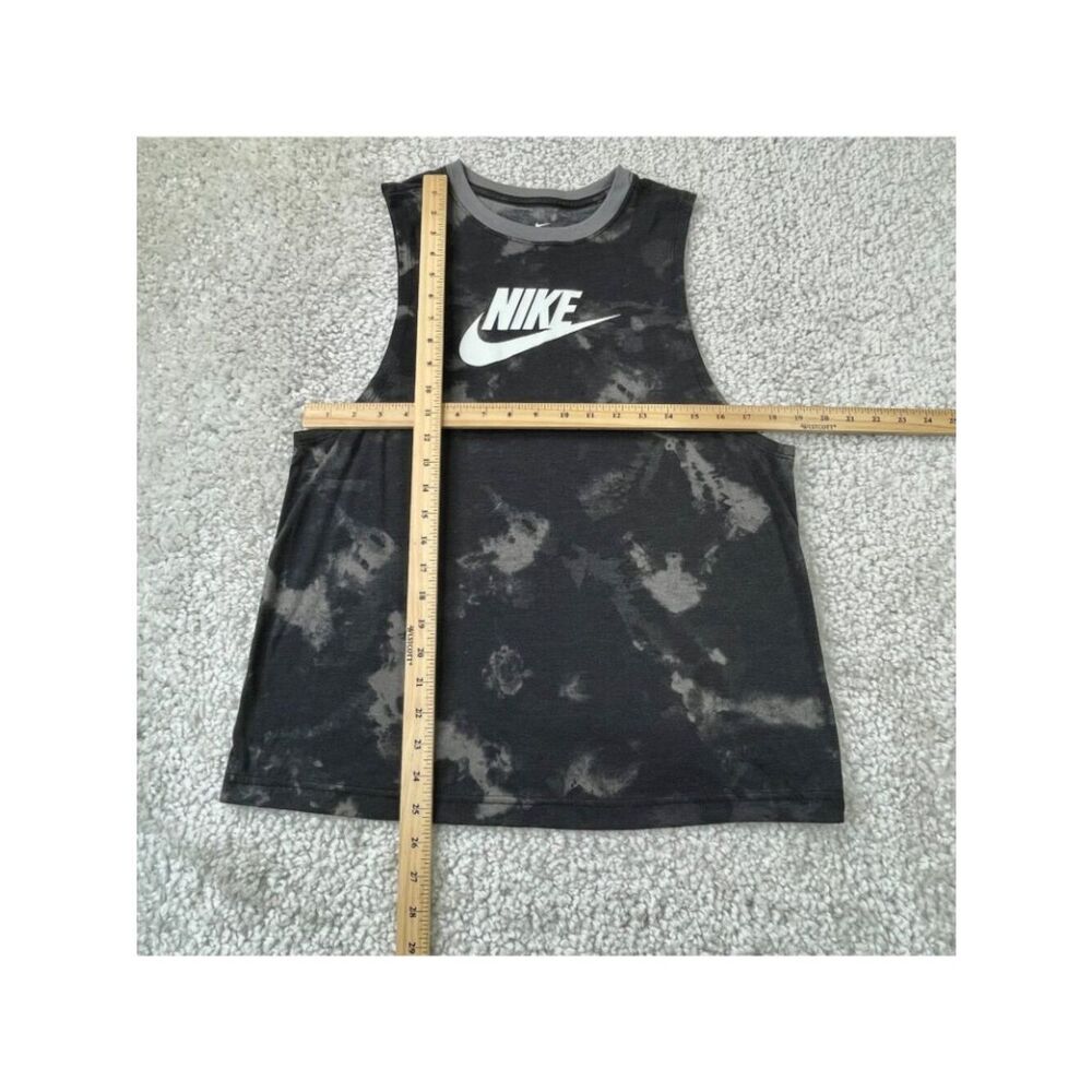 Nike Futura Graphic Tank Black Gray Tie Dye Womens Medium - Picture 7 of 7